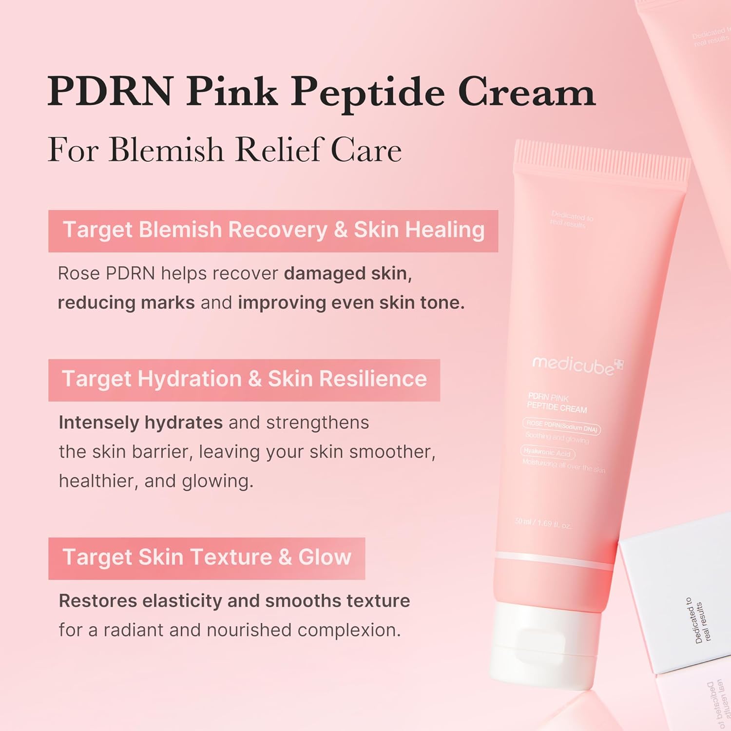 PDRN Pink Hyaluronic Moisturizing Cream Medicube 50ml