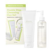 mixsoon Double Cleansing Set 2-Step Routine, Cica Foam & Bean Cleansing Oil Face Wash Set Gentle Deep Clean and Hydrating Care 150ml + 195ml