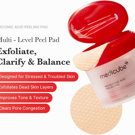 Medicube Red Succinic Acid Panthenol Pad 70pads