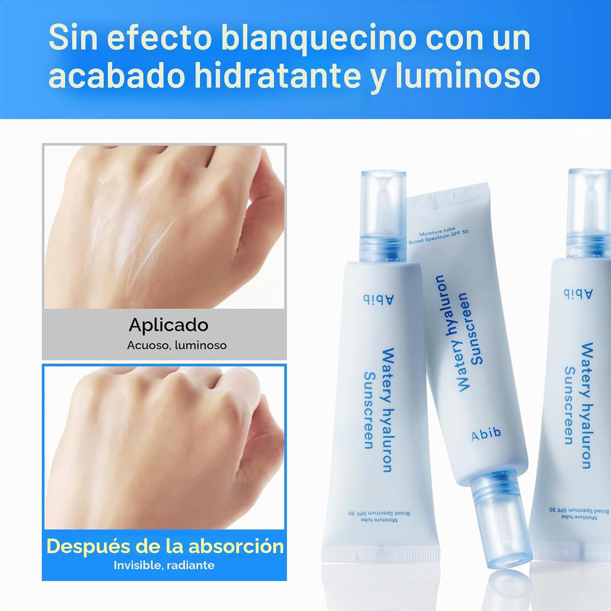 Abib Watery Hyaluron Sunscreen Moisture Tube SPF 30 – 50 ml