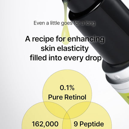 celimax The Vita A Retinol Shot Suero tensor con retinol puro de vitamina A, péptido, minimizador de poros, arrugas y líneas finas