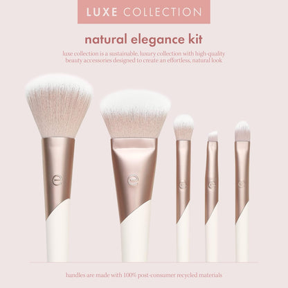 Ecotools Kit de brochas para maquillaje Luxe Natural Elegance