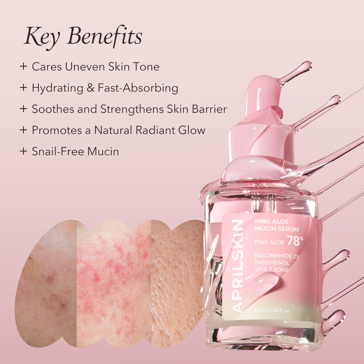 AprilSkin Pink Aloe Mucin Serum 30ml