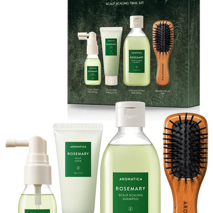Aromatica Rosemary Scalp Scaling Trial Kit 4 pzas
