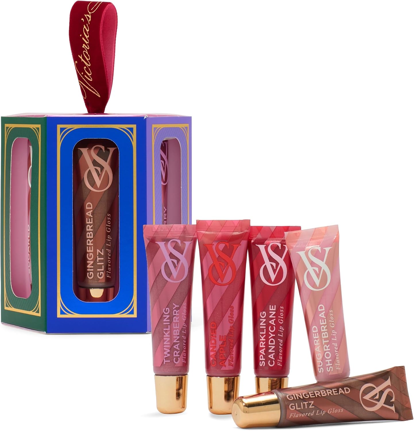 Victoria's Secret Lip Gloss Gift Set, Flavored Lip Gloss Set for Women, 5 Lip Glosses