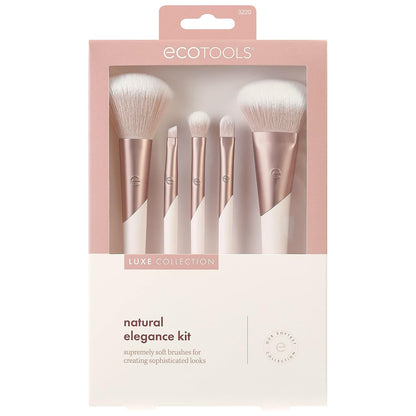 Ecotools Kit de brochas para maquillaje Luxe Natural Elegance