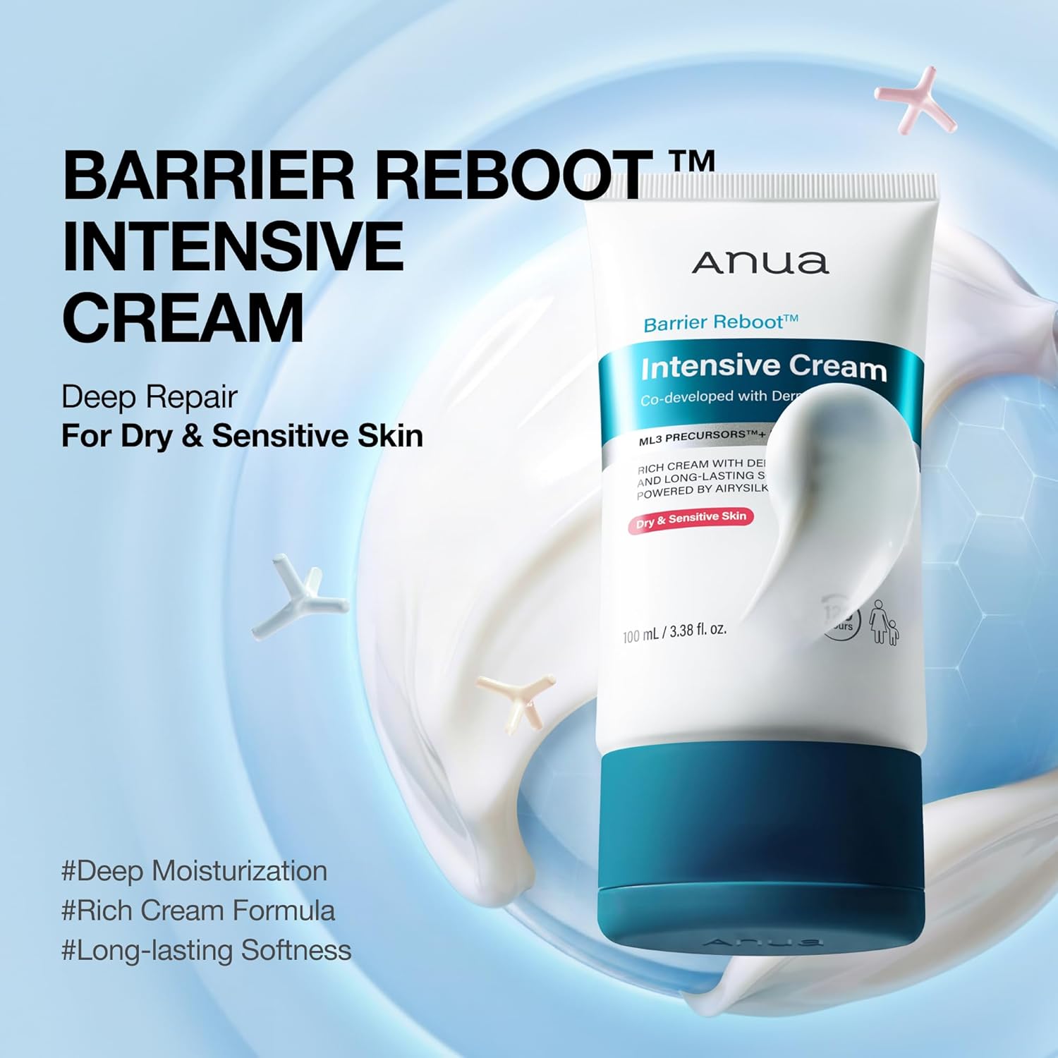 Anua Barrier Reboot Intensive Cream – Crema Intensiva Reparadora de la Barrera Cutánea 100ml