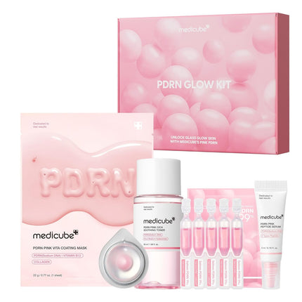 medicube PDRN Mini juego de cuidado de la piel Glass Glow