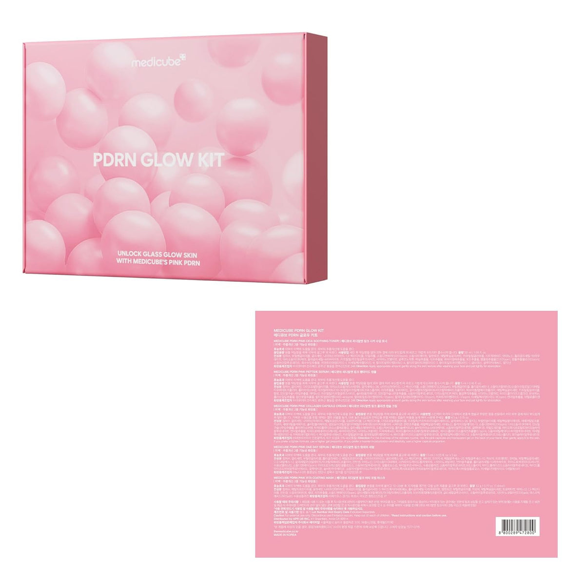 medicube PDRN Mini juego de cuidado de la piel Glass Glow