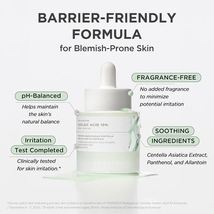 SKIN1004 Madagascar Centella Ampoule – Ácido Azelaico 10% 30 ml
