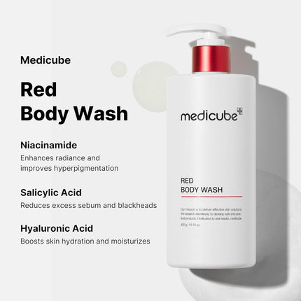 Medicube Red Body Wash -Gel de Baño para Piel Propensa al Acné 400g