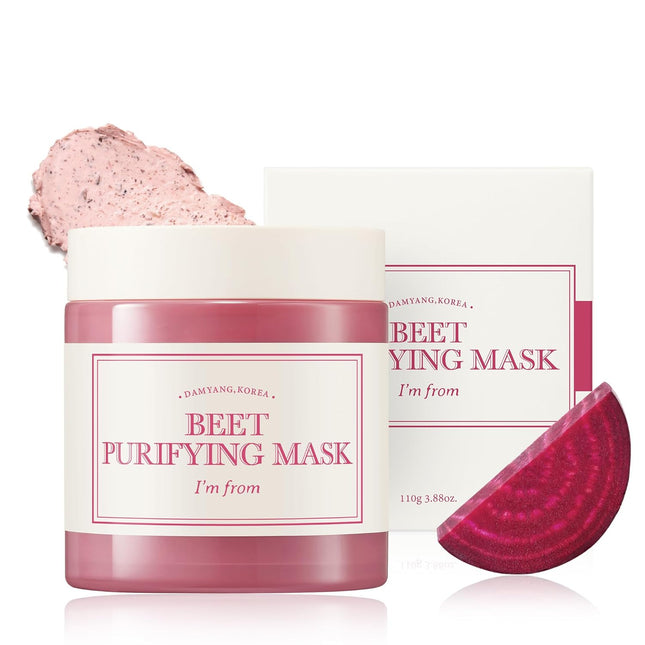 I'm From Beet Purifying, máscara de arcilla hidratante profunda, 1.5% de enzima de remolacha roja, limpia los poros y controla el sebo