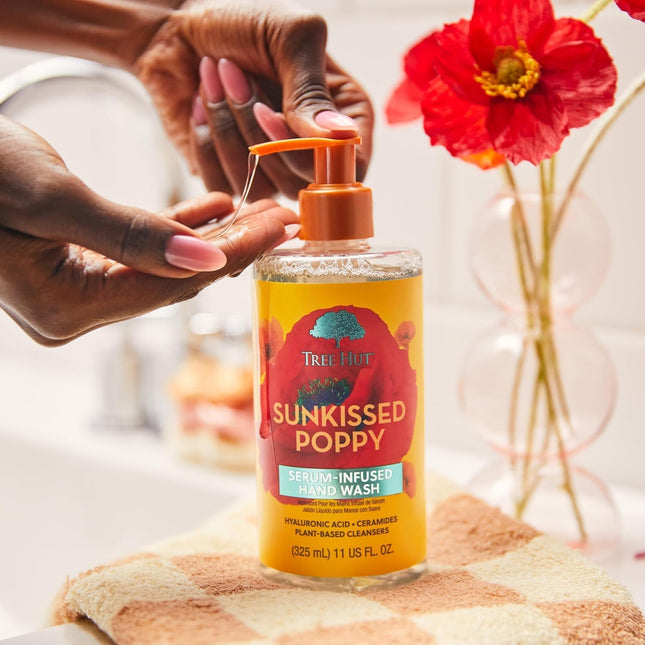 Tree Hut Sunkissed Poppy Serum-Infused Hand Wash – Jabón de Manos con Sérum 325 ml