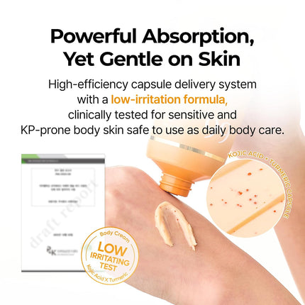 Dr. Melaxin Kojic Acid & Turmeric Brightening Body Cream Crema Corporal 200g