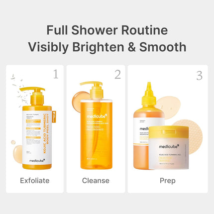 medicube Kojic Acid Turmeric Brightening Body Wash Gentle Shower Gel  400ml