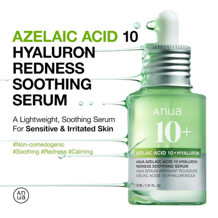 Anua - Acido Azelaico Ultimate Green Solution Suero Ligero Calmante e Hidratante