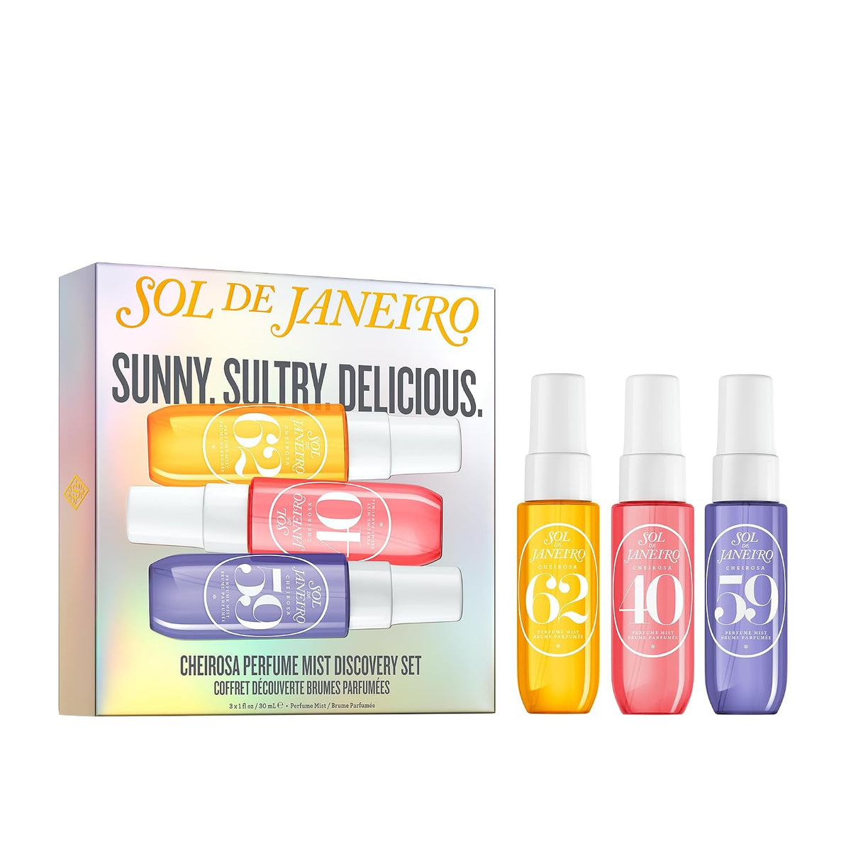 Sol de Janeiro Cheirosa Perfume Mist Discovery Set Cheirosa 62, 40 y 59