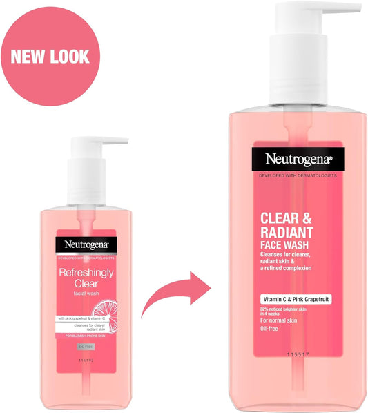 Neutrogena Clear and Radiant Facial Wash, White
