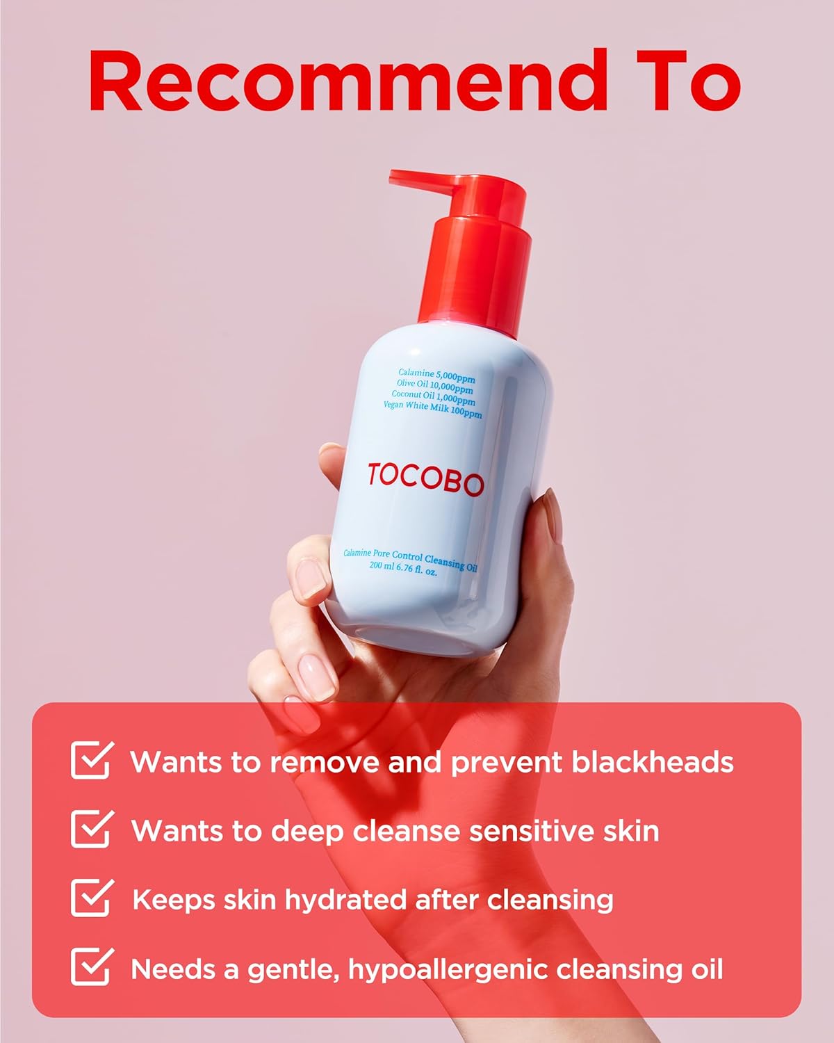 Tocobo Limpiador Calamine Pore Control Cleansing Oil 200ml