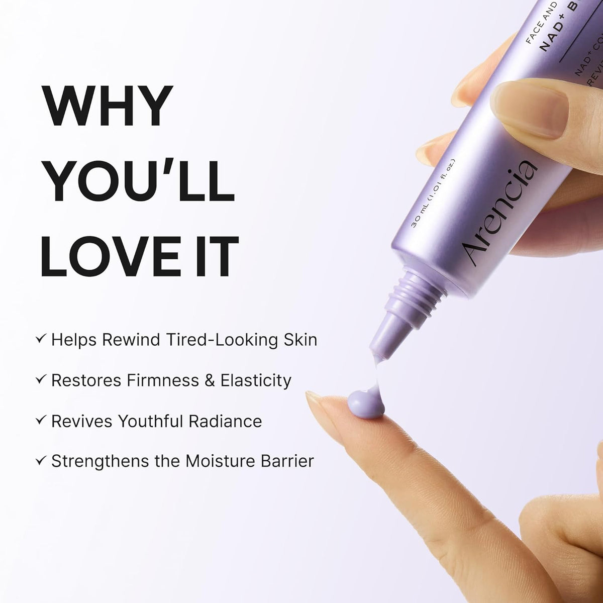 ARENCIA NAD+ Booster Shot – Crema Reafirmante y Revitalizante 30 ml