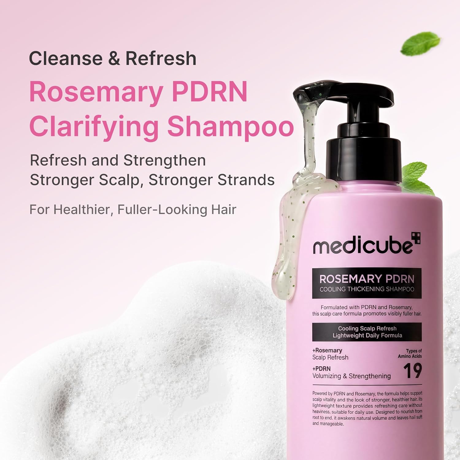 Medicube Rosemary PDRN Thickening Shampoo 400ml – Scalp Calming