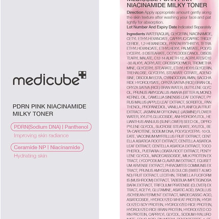 Medicube PDRN Pink Milky  Toner – Hidratación luminosa y revitalizante 150ml