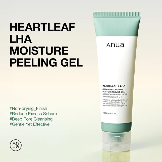 ANUA Heartleaf LHA Moisture Peeling Gel Gentle Exfoliation