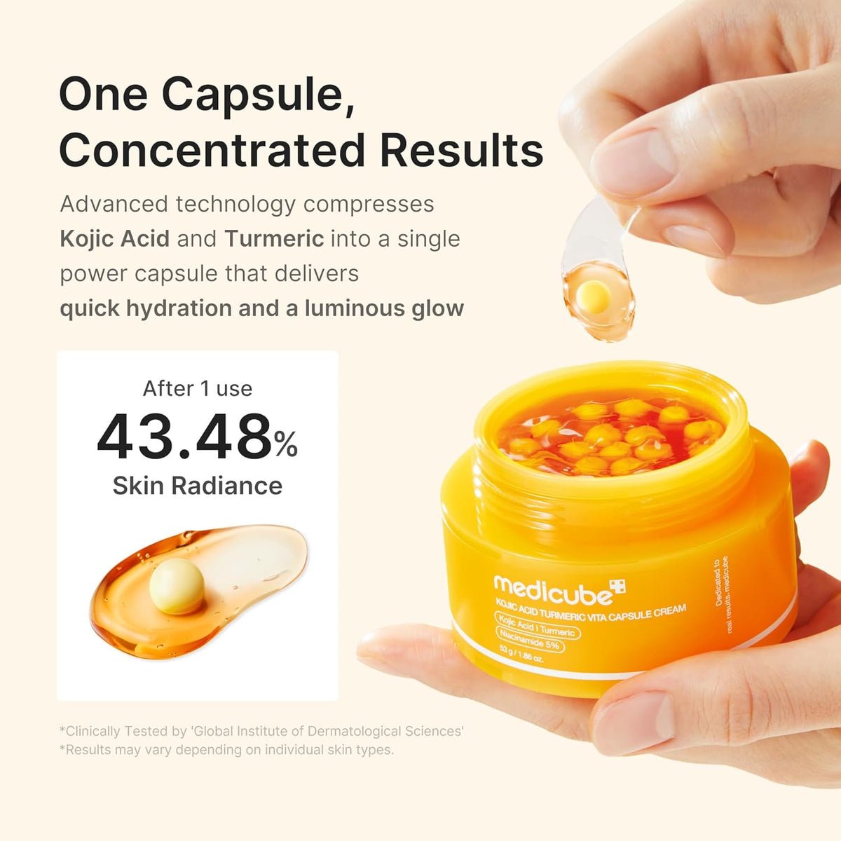 Medicube - Kojic Acid Turmeric Vita Capsule Cream 53g
