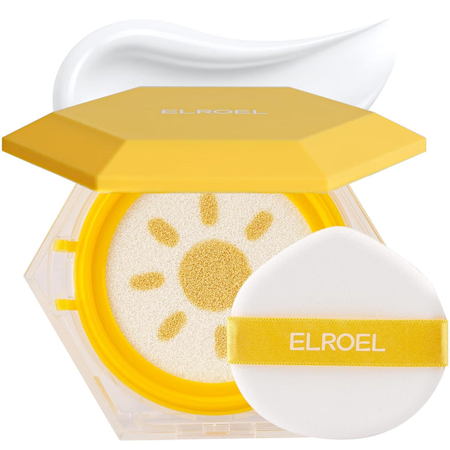 ELROEL Pang Pang Big Sun Cushion Plus - Protector solar de amplio espectro SPF50+ PA++++