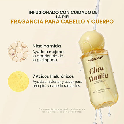 Medicube Glow Vanilla – Fragancia para Cabello y Cuerpo 30 ml