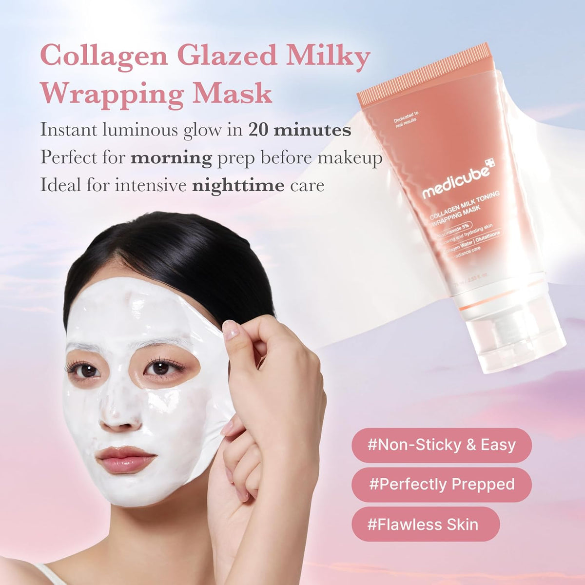 Medicube Mascarilla envolvente Collagen Milk Toning Wrapping Mask 75ml