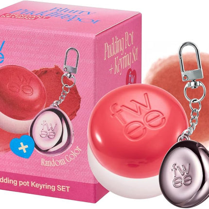Fwee Set Blurry Pudding Pot + Llavero Rubor y labial