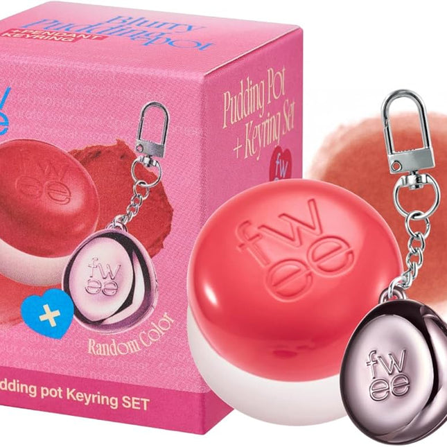 Fwee Set Blurry Pudding Pot + Llavero Rubor y labial