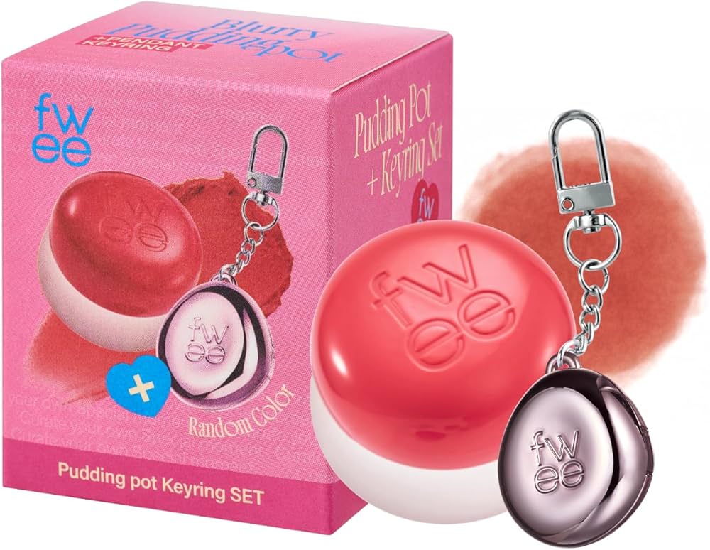 Fwee Set Blurry Pudding Pot + Llavero Rubor y labial