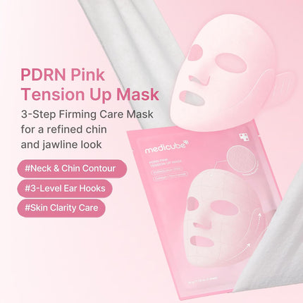 Medicube PDRN Pink Tension Up Mask – Mascarilla Tensora para Rostro y Mandíbula 4u