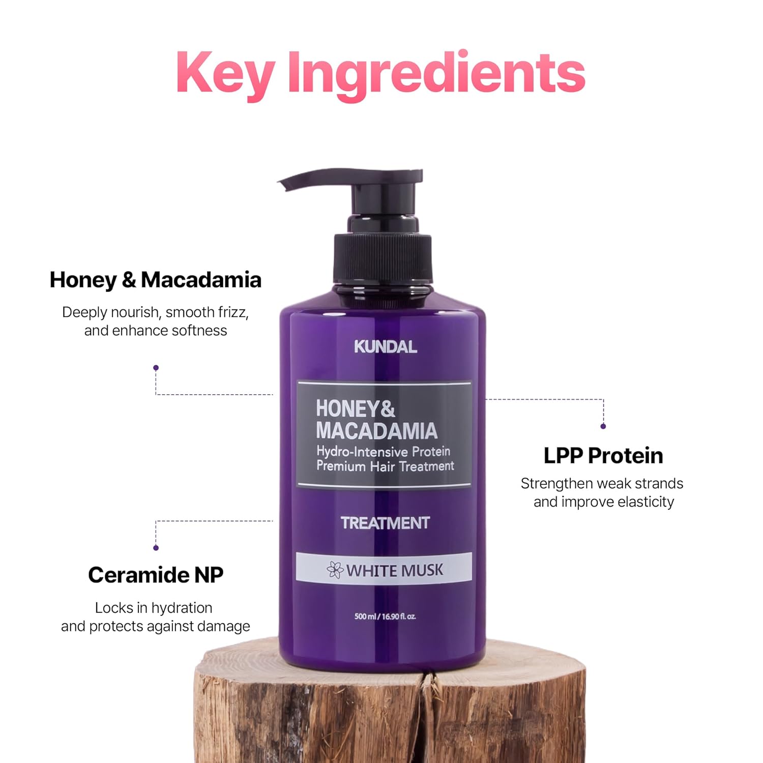 Kundal Honey & Macadamia Protein Hair Treatment 500ml