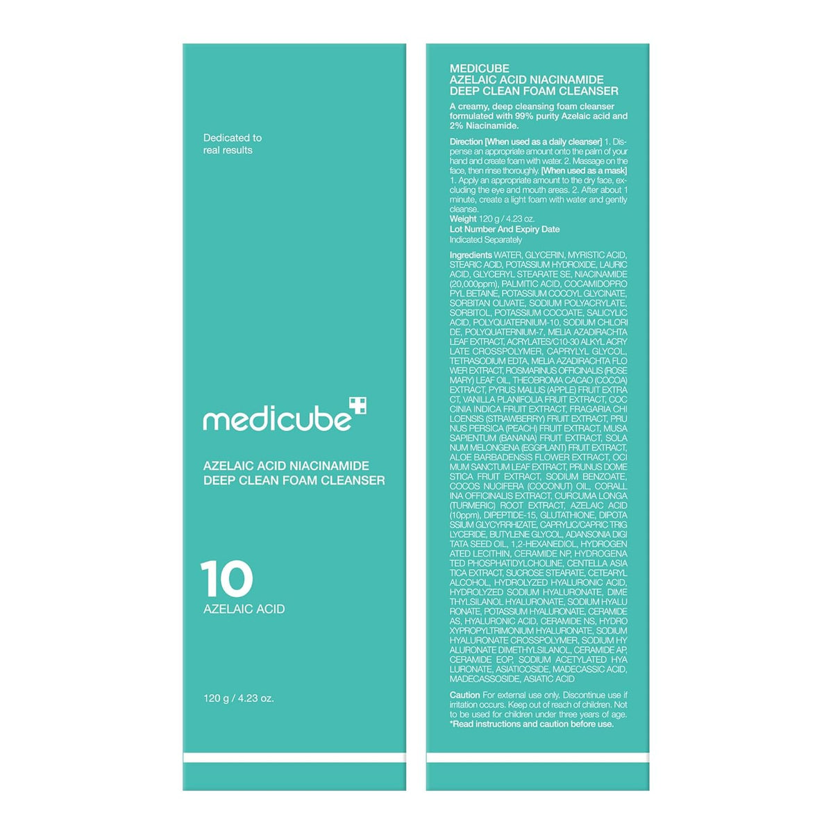 Medicube – Limpiador en Espuma con Ácido Azelaico y Niacinamida