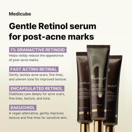Medicube Deep Reviving Bakuchiol Retinol Serum Antiedad Avanzado 30 ml