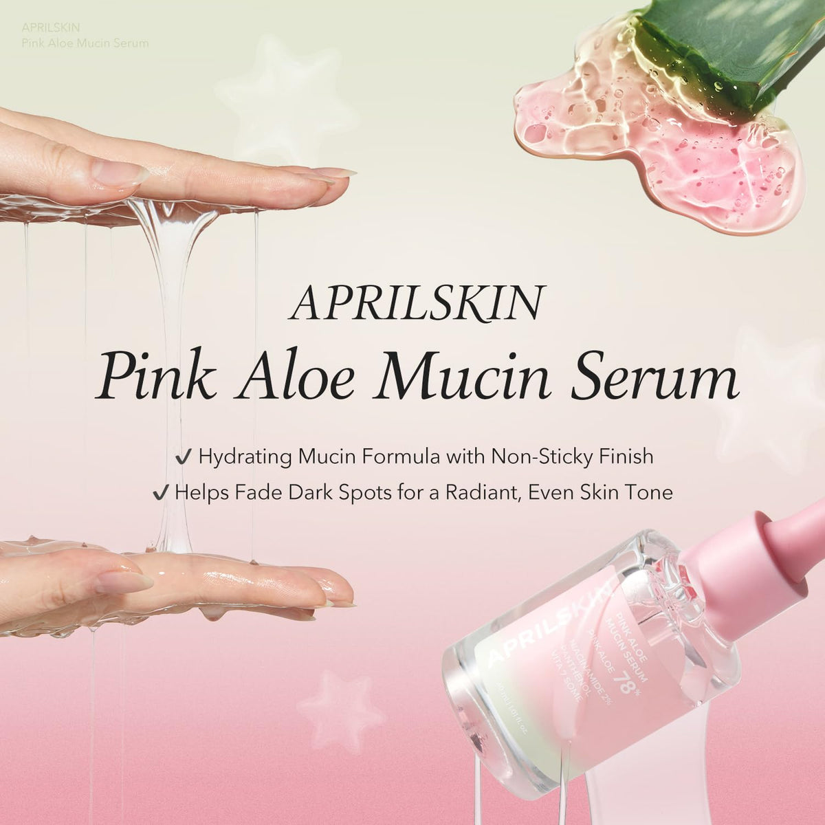 AprilSkin Pink Aloe Mucin Serum 30ml