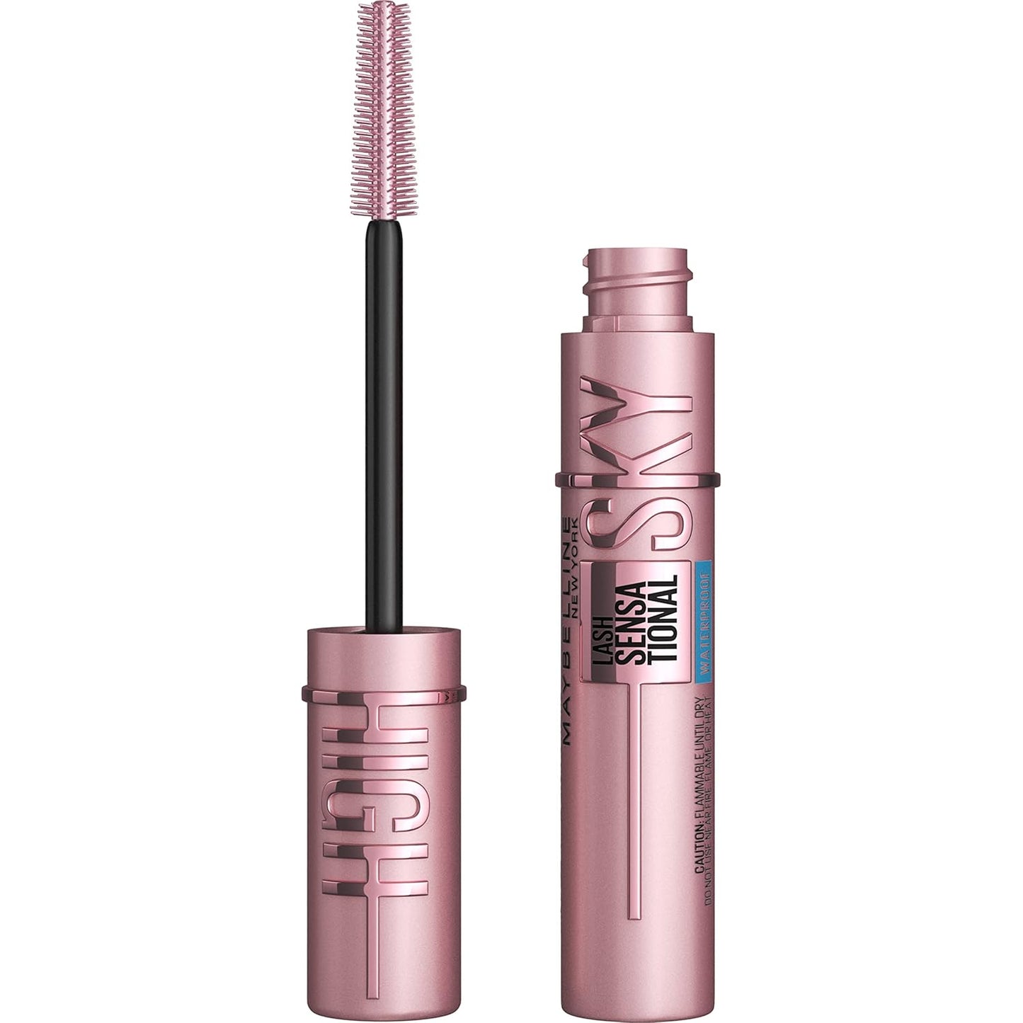 Maybelline Sky High waterproof Mascara de Maquillaje, voluminizante, Construible, alargamiento