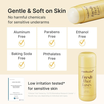 Medicube Kojic Acid & Turmeric Aluminum-Free Deodorant – Vanilla & Pistachio 82.8 g