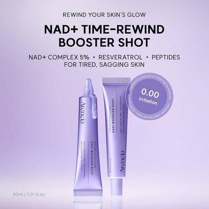 ARENCIA NAD+ Booster Shot – Crema Reafirmante y Revitalizante 30 ml