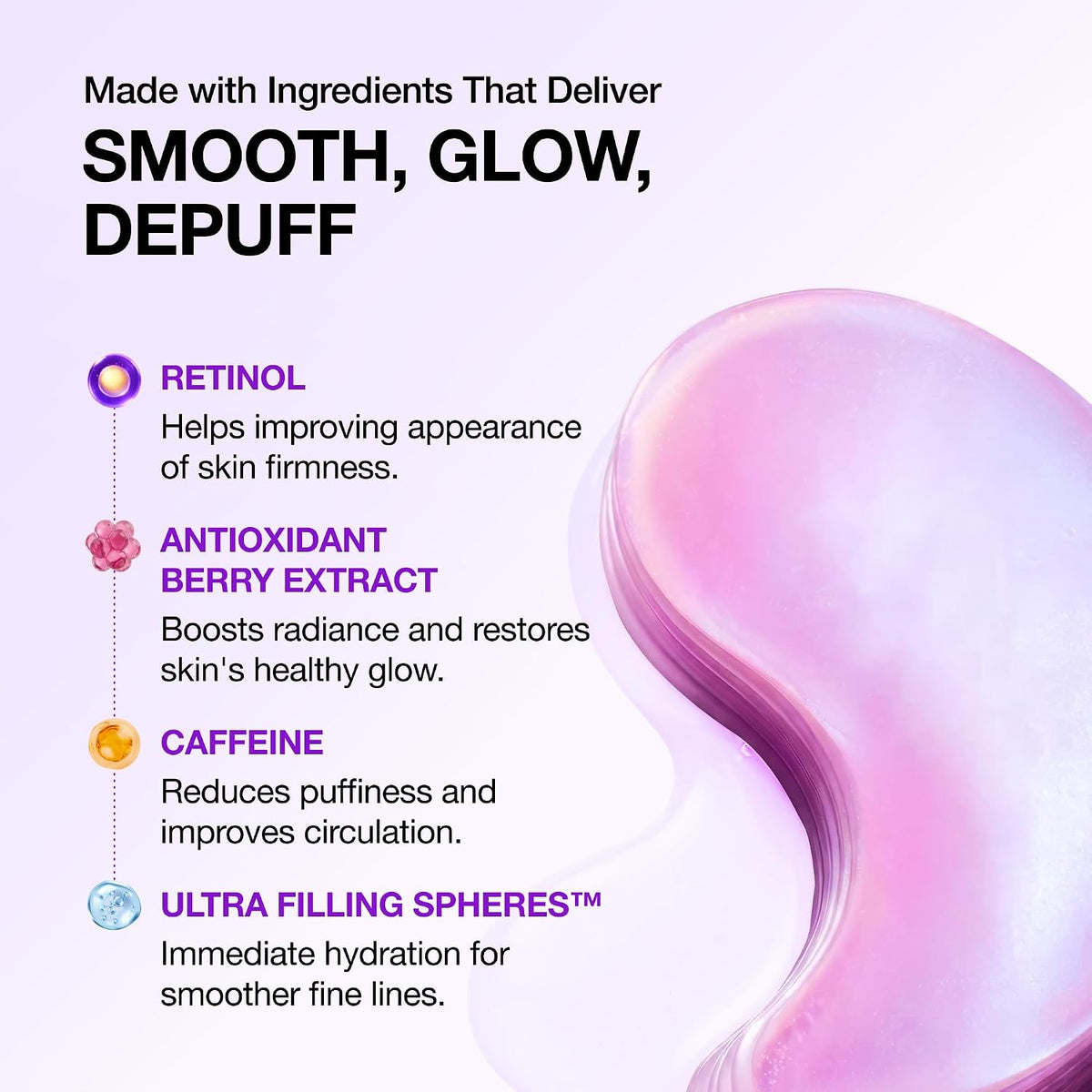 ANUA Retinol Berry Eye Patches – 60 unidades