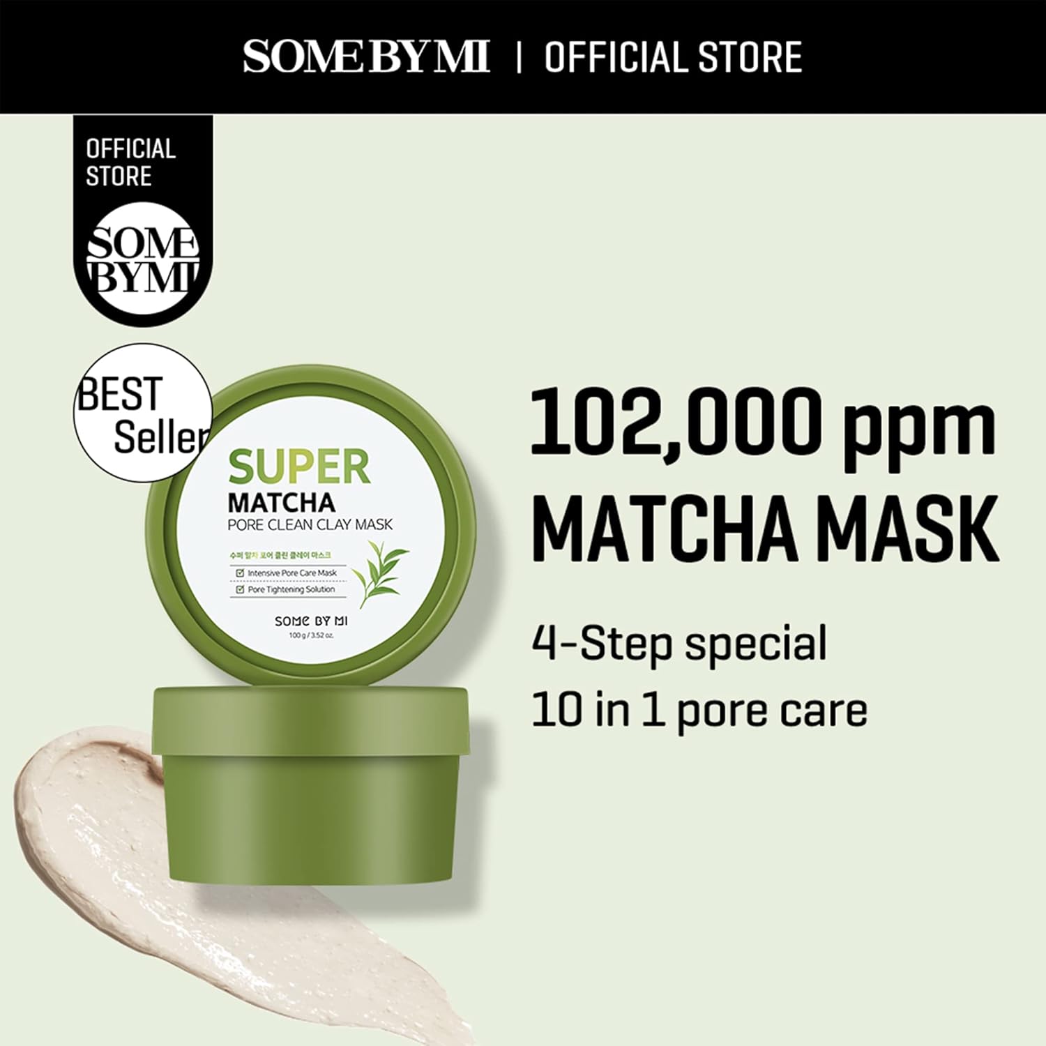 SOMEBYMI Super Matcha Pore Clean Clay Mask-Mascarilla facial para poros 100ml
