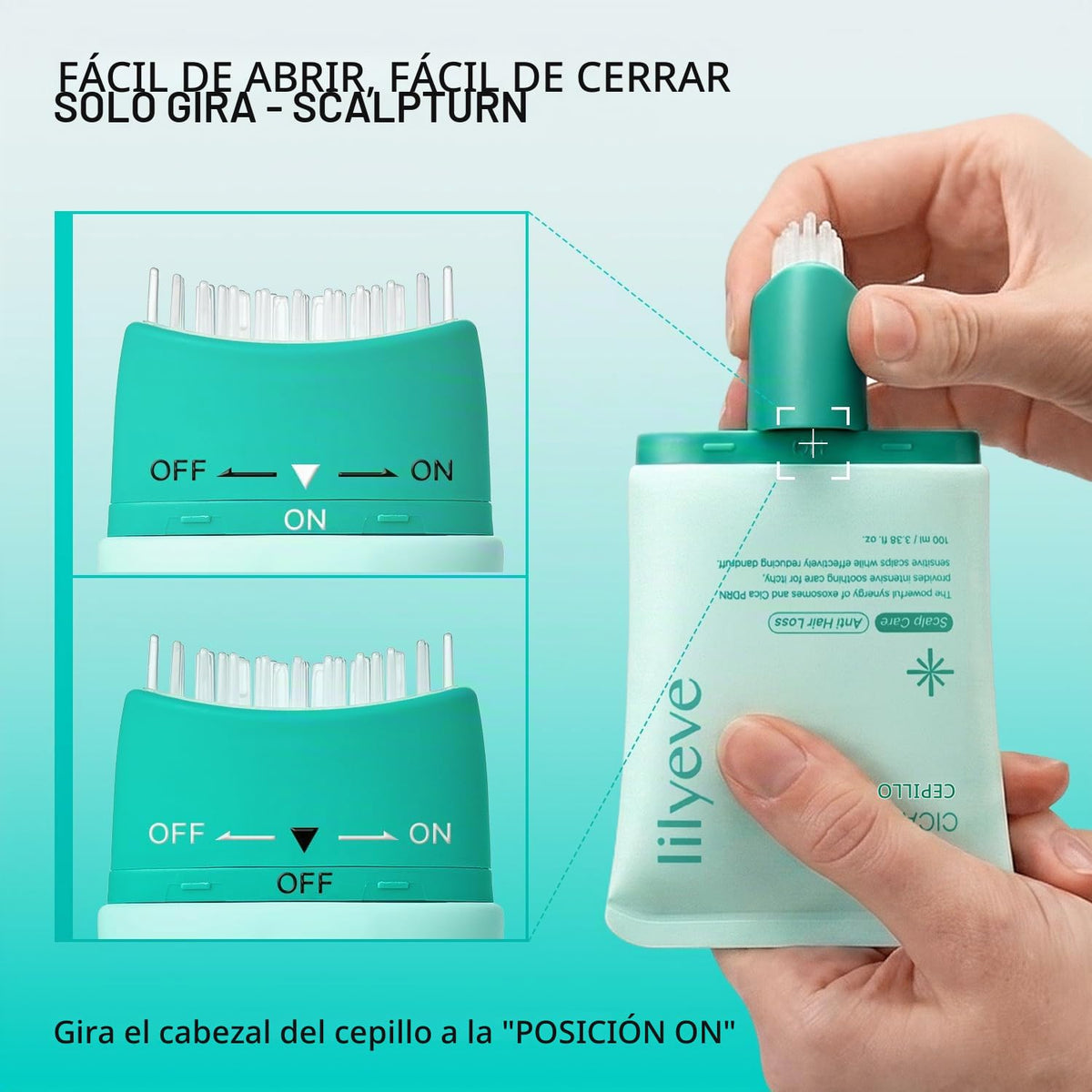 LILYEVE SCALP:TURN CICA PDRN Brush Ampoule – 100 ml