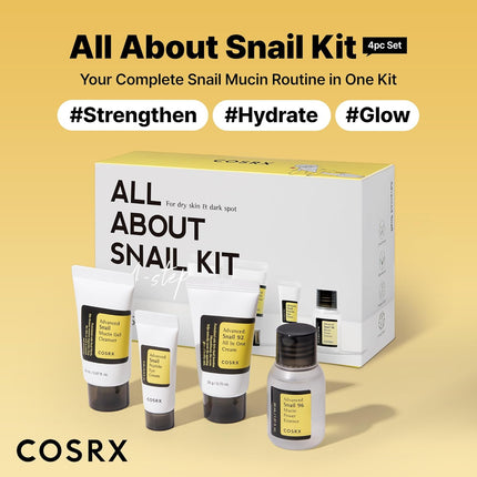 COSRX All About Snail Mucin - Set de cuidado de la piel coreano