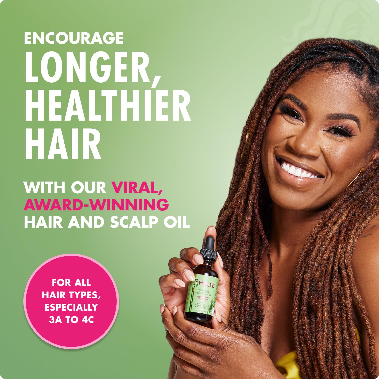 Mielle Rosemary Mint Scalp & Hair Strengthening Oil for All Hair 59ml