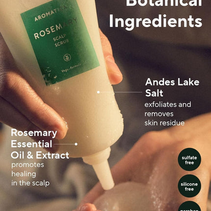 Aromatica Exfoliante de cuero cabelludo de romero 165g