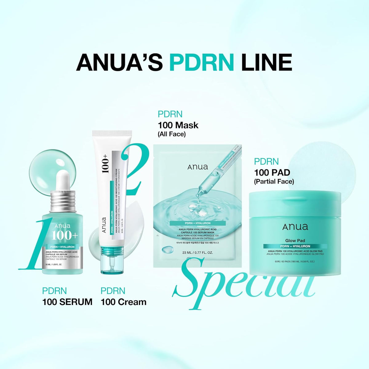 Anua Mascarilla PDRN Hyaluronic Acid Capsule 100 Serum Mask