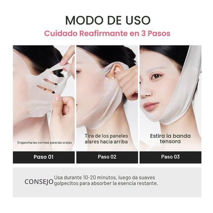 Medicube PDRN Pink Tension Up Mask – Mascarilla Tensora para Rostro y Mandíbula 4u